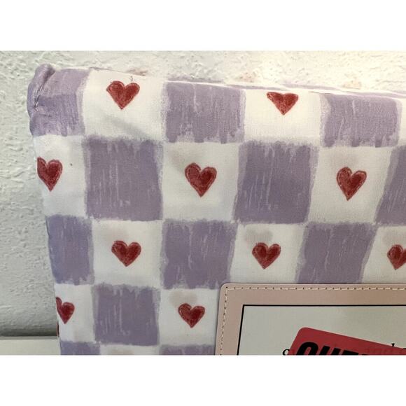 Cupcakes & Cashmere Queen Sheet Set Hearts Purple Pink - Picture 2 of 4